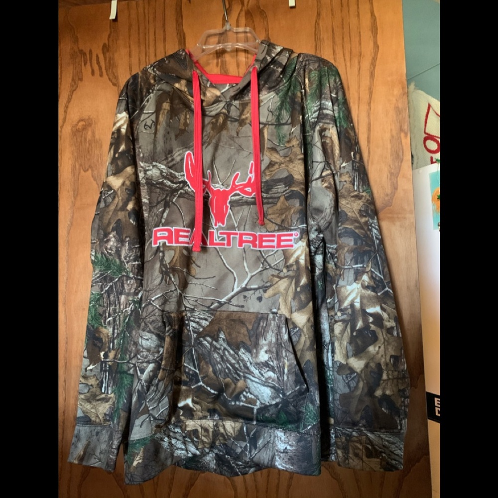 Pink camo hoodie
